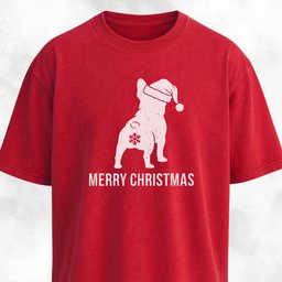 Merry Christmas Snowflake Butt Frenchie Edition T Shirt Gift For Dog Lover