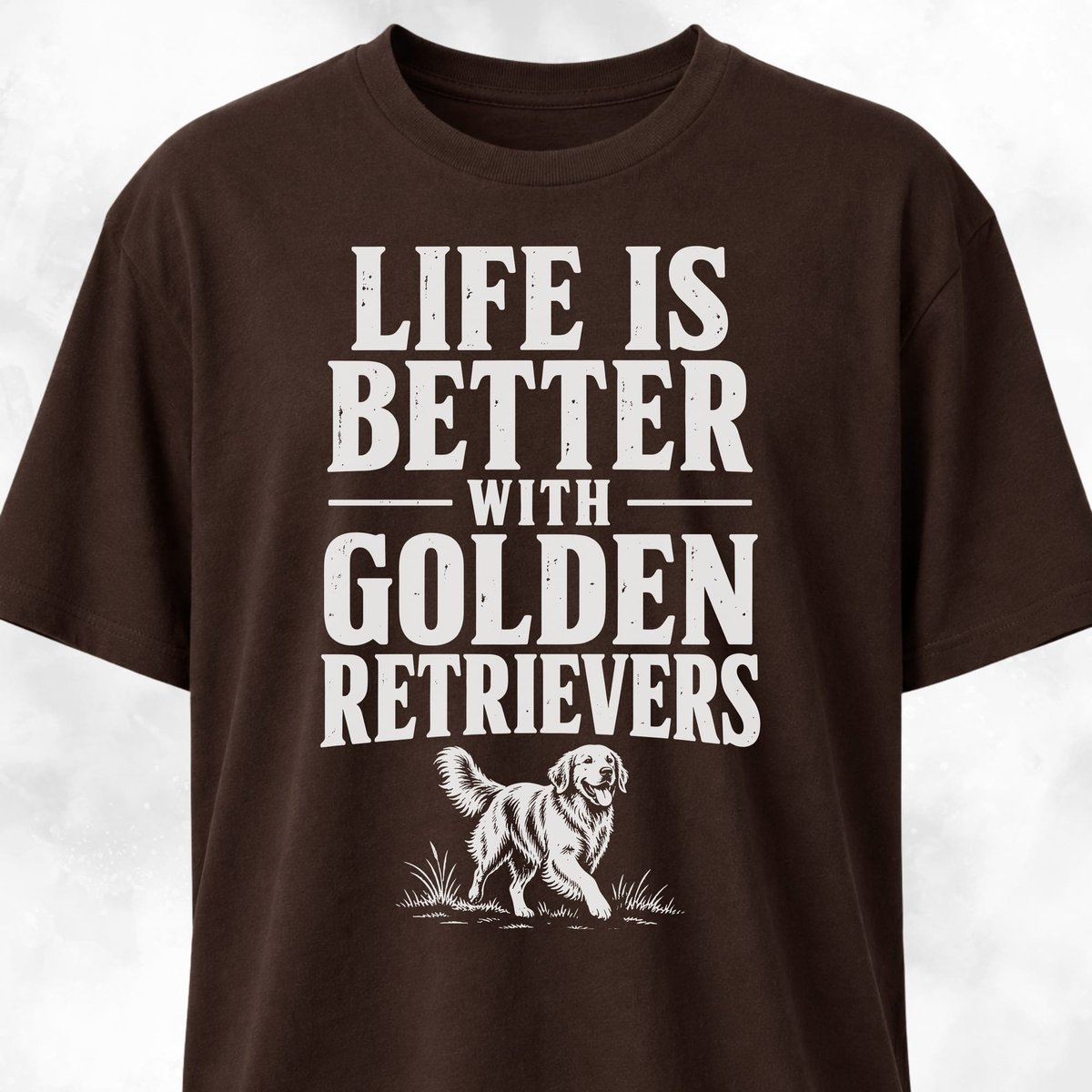 Life Is Better With Golden Retrievers T Shirt Gift For Dog Lover
