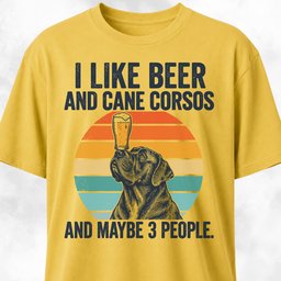 I Like Beer And Cane Corsos T Shirt Gift For Dog Lover