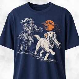 Labrador And The Hopping Armor T Shirt Gift For Dog Lover