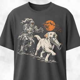 Labrador And The Hopping Armor T Shirt Gift For Dog Lover