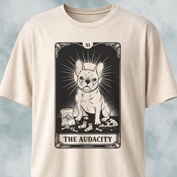 The Audacity Tarot Card Frenchie Edition T Shirt Gift For Dog Lover