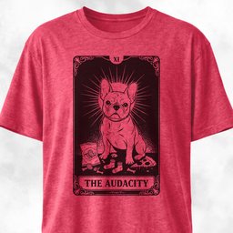 The Audacity Tarot Card Frenchie Edition T Shirt Gift For Dog Lover