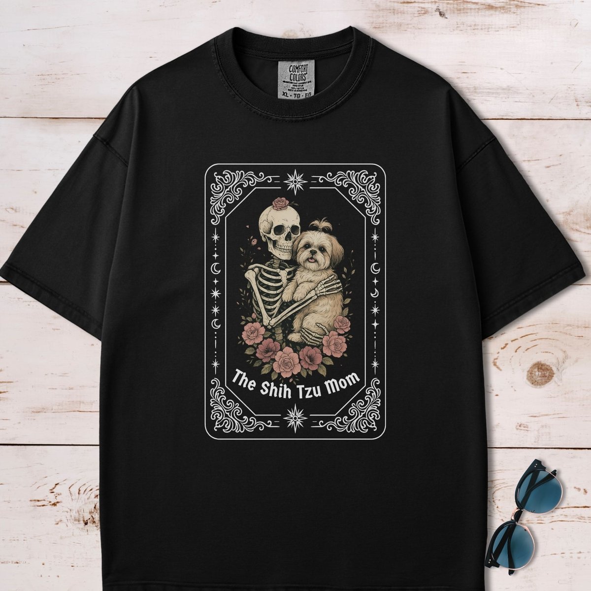 The Shih Tzu Mom Tarot Card T Shirt Gift For Mom