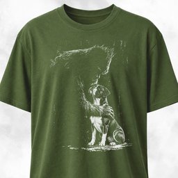 Sasquatch With Boxer T Shirt Gift For Dog Lover