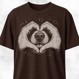 Heart Dog Nose T Shirt Gift For Dog Lover