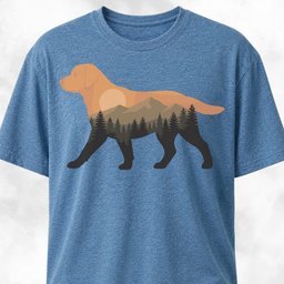 Nature Labrador T Shirt Gift For Dog Lover