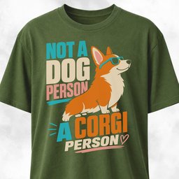 Not A Dog Person Corgi T Shirt Gift For Dog Lover