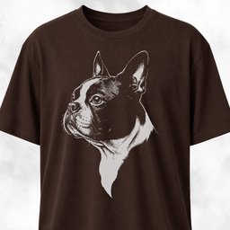 Nostalgic Boston Terrier T Shirt Gift For Dog Lover