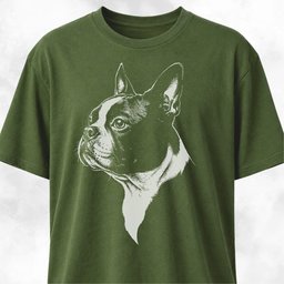 Nostalgic Boston Terrier T Shirt Gift For Dog Lover