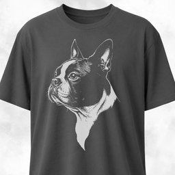 Nostalgic Boston Terrier T Shirt Gift For Dog Lover