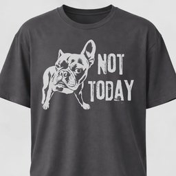 Not Today French Bulldog T Shirt Gift For Dog Lover