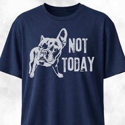 Not Today French Bulldog T Shirt Gift For Dog Lover