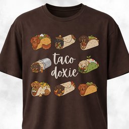 Taco Doxie T Shirt Gift For Dog Lover