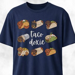 Taco Doxie T Shirt Gift For Dog Lover