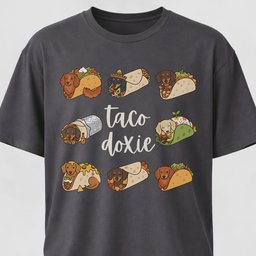 Taco Doxie T Shirt Gift For Dog Lover