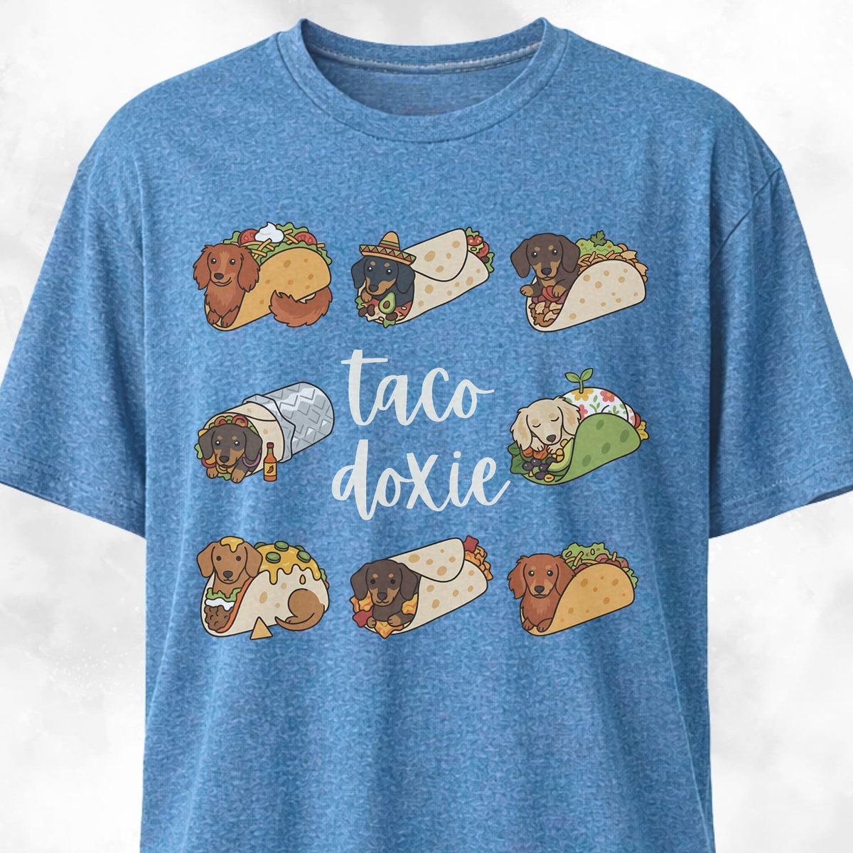 Taco Doxie T Shirt Gift For Dog Lover