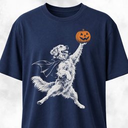 Golden Retrievers Jack O Lantern Dunk T Shirt Gift For Dog Lover