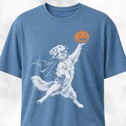 Golden Retrievers Jack O Lantern Dunk T Shirt Gift For Dog Lover