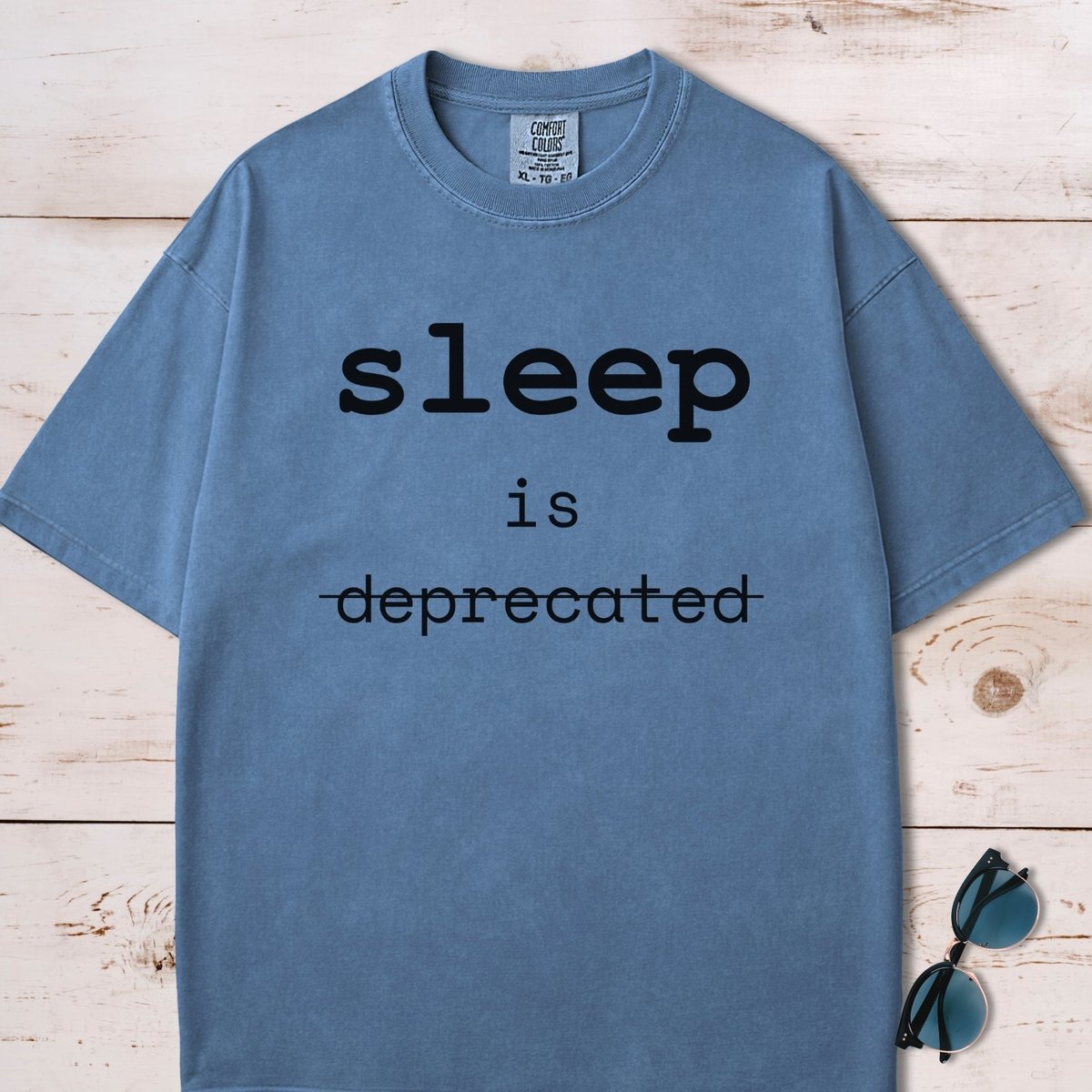 Sleep Is Deprecated T Shirt Gift For Dog Lover