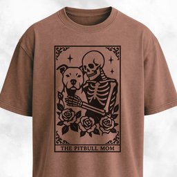 The Pitbull Mom Tarot Card T Shirt Gift For Mom