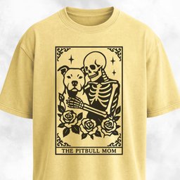 The Pitbull Mom Tarot Card T Shirt Gift For Mom