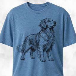 Golden Retriever Scribble T Shirt Gift For Dog Lover