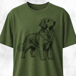 Golden Retriever Scribble T Shirt Gift For Dog Lover