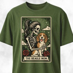 The Beagle Mom Tarot Card T Shirt Gift For Mom