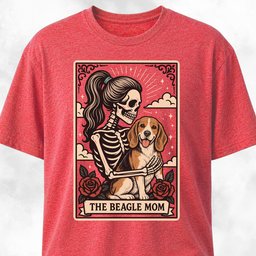 The Beagle Mom Tarot Card T Shirt Gift For Mom