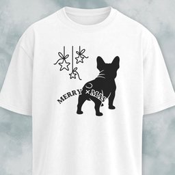 Merry Christmas Funny Frenchie Butt T Shirt Gift For Dog Lover