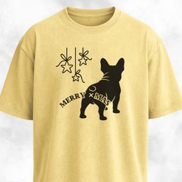Merry Christmas Funny Frenchie Butt T Shirt Gift For Dog Lover