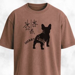 Merry Christmas Funny Frenchie Butt T Shirt Gift For Dog Lover