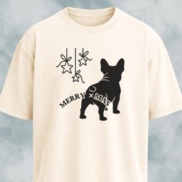 Merry Christmas Funny Frenchie Butt T Shirt Gift For Dog Lover