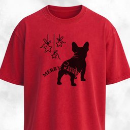Merry Christmas Funny Frenchie Butt T Shirt Gift For Dog Lover