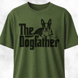 The Dogfather Boston Terrier T-Shirt