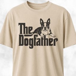 The Dogfather Boston Terrier T-Shirt