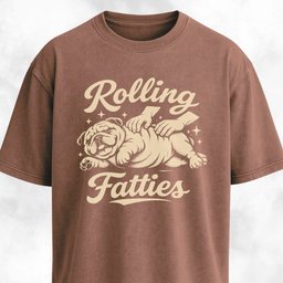 Rolling Fatties Bulldog T Shirt Gift For Dog Lover