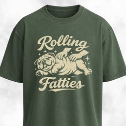 Rolling Fatties Bulldog T Shirt Gift For Dog Lover