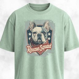 Rescue Squad French Bulldog Adoption Pride T Shirt Gift For Dog Lover