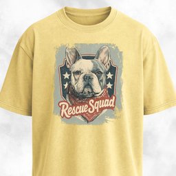 Rescue Squad French Bulldog Adoption Pride T Shirt Gift For Dog Lover