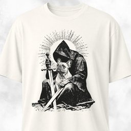 Grim Reaper With Frenchie T Shirt Gift For Dog Lover