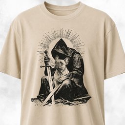 Grim Reaper With Frenchie T Shirt Gift For Dog Lover