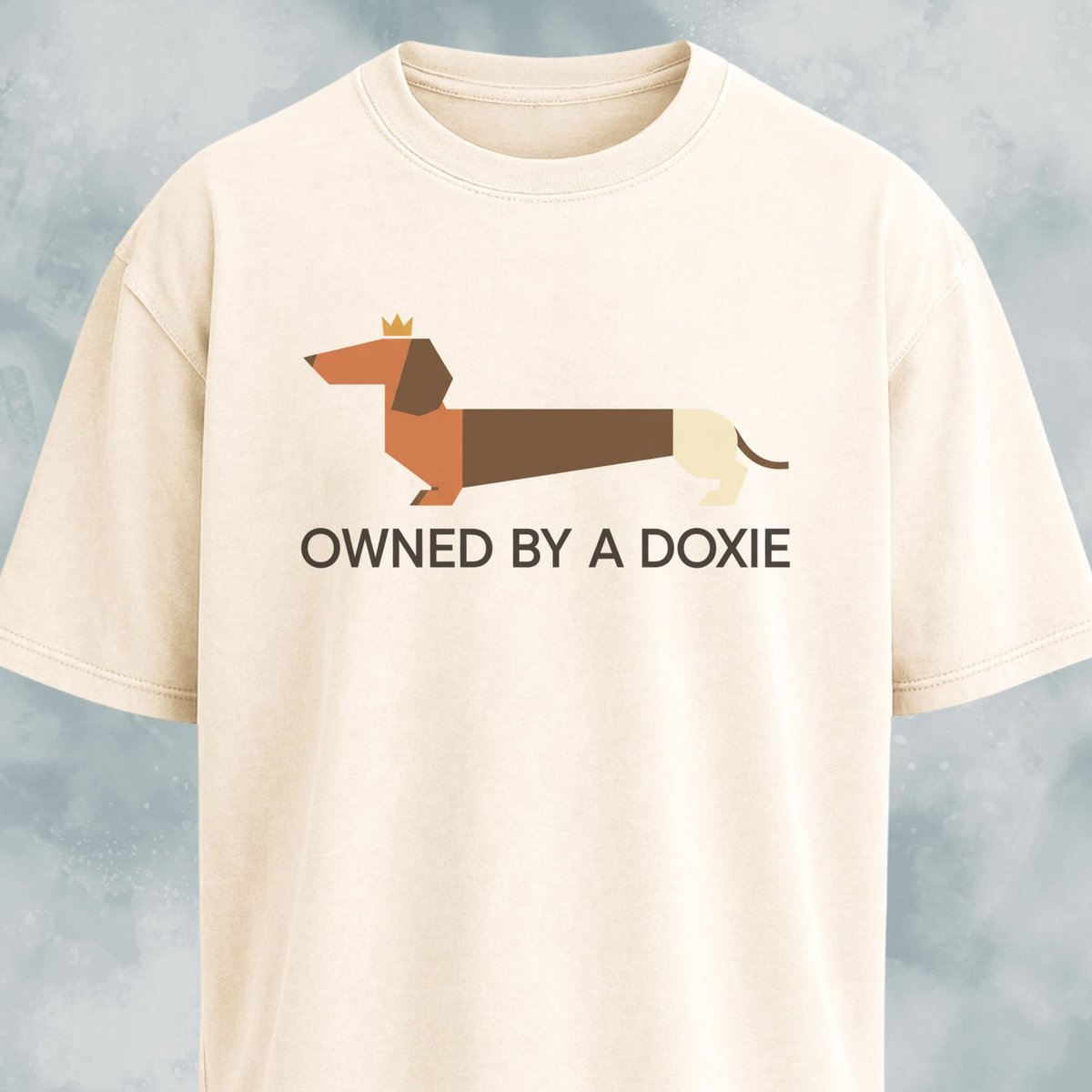 Owned By A Doxie T Shirt Gift For Dog Lover