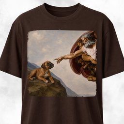 The Creation Of Adam Boxer Edition T Shirt Gift For Dog Lover