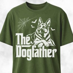 The Dogfather Halloween German Shepherd T-Shirt