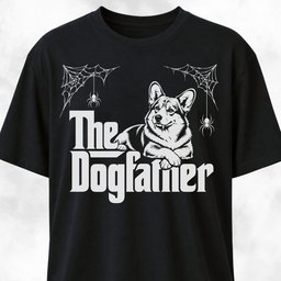 The Dogfather Halloween Corgi T-Shirt