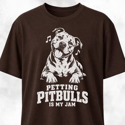 Petting Pitbulls Is My Jam T Shirt Gift For Dog Lover
