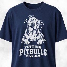 Petting Pitbulls Is My Jam T Shirt Gift For Dog Lover