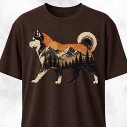 Nature Husky T Shirt Gift For Dog Lover